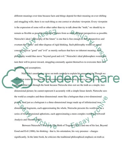 The Essence of Human Nature and the Fight between Good and Evil in Nietzsches Works