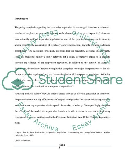 Key Effectiveness of Responsive Regulation