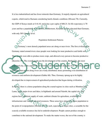 Comparing and Contrasting Development in Germany and Kenya
