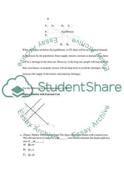 Problem Set 5 - Externalities and Efficiency