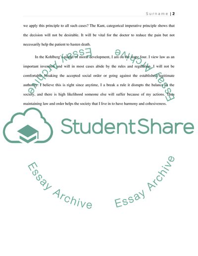 A Personal Code of Ethics