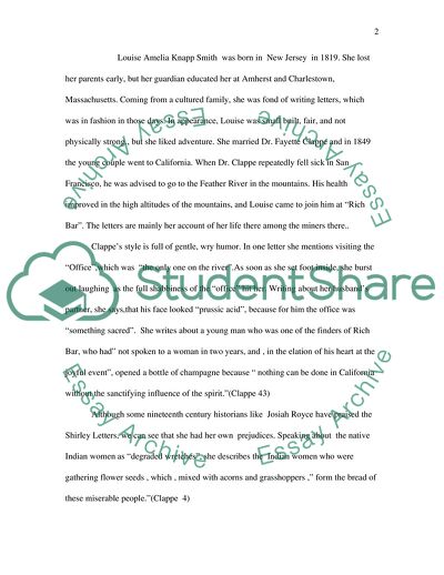 The Shirley Letters: Life in a Mining Camp through the Eyes of a Protected Wife