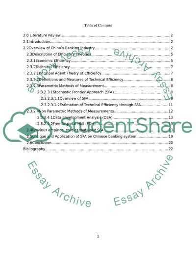 Technical Efficiency of Chinas Banking Industry
