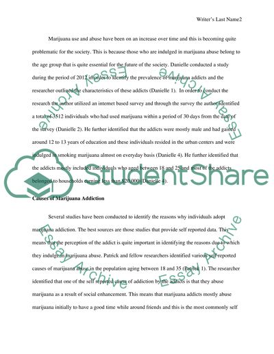 ADDICTION AND OBSESSION: MARIJUANA