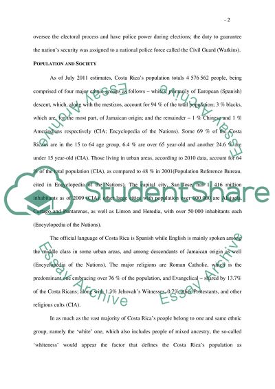 The government of Costa Rica