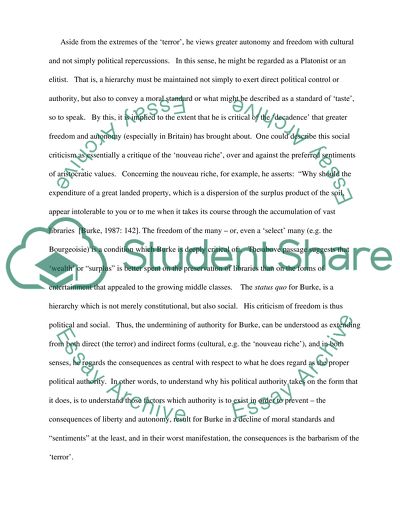 Burkes arguments against the French Revolution