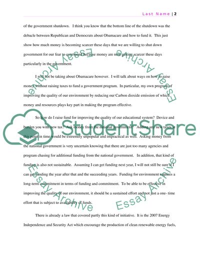 How to Address the Structural Budget Gap of $2 Billion in Implementing a Chosen Program