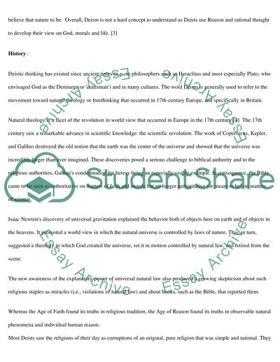 Deism as a Worldview