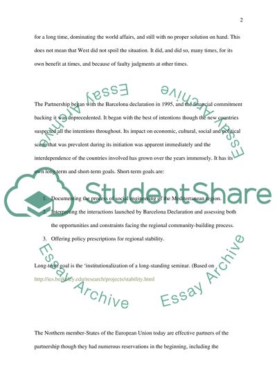 Euro Mediterranean Partnership