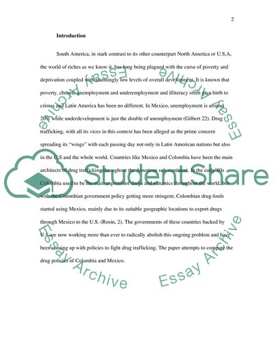 Drug Policy in Mexico and Colombia