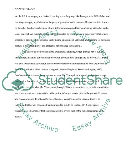 Cognitive Psychology and Memory