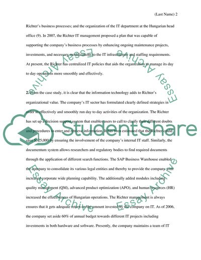 Richter IT: Case Analysis
