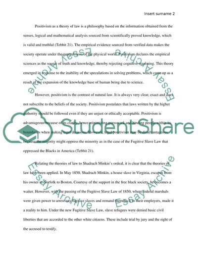 Philosophy of Law: Natural Law, Legal Realism, and Positivism