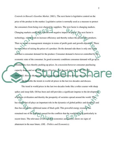 The Factors That Affect the Market Price of a Product