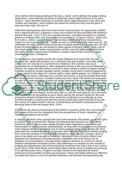 The Review of Myth, Ritual and the Sacred