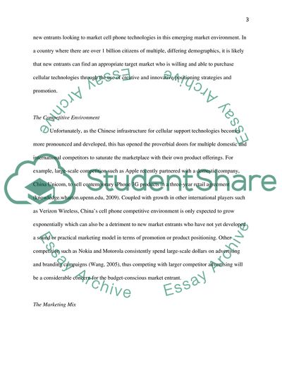 Marketing cell phones in an emerging market:China