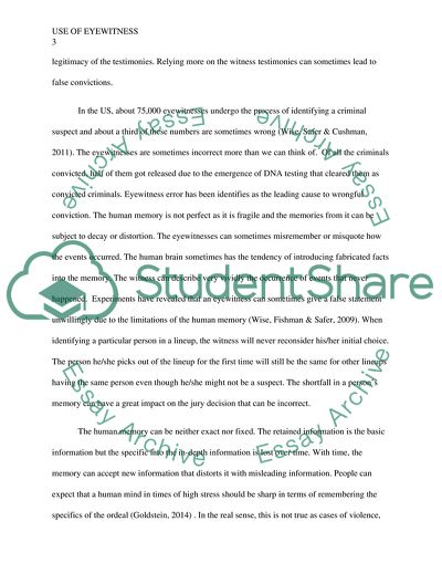 Use of Eyewitness Testimony and DNA Testing in the Criminal Justice System