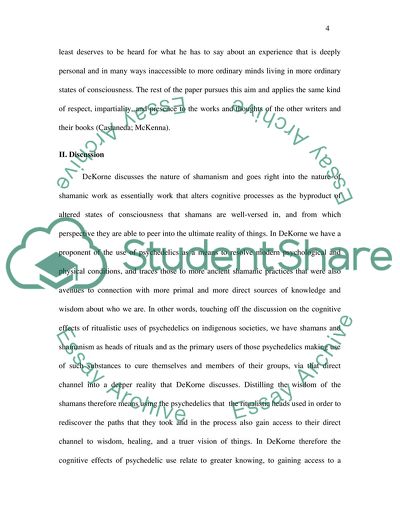 Ritualistic or Reverent Use of Psychedelics in Indigenous Societies: Cognition Effects