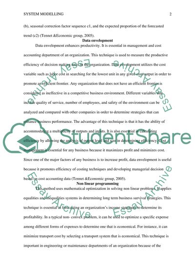 Business Intelligence System modeling