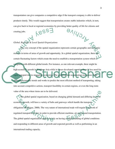 Geography of transport sytems Q/A