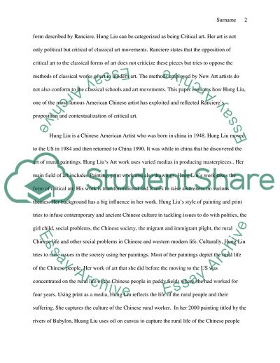 The Placing of the Art and Environmental Composition