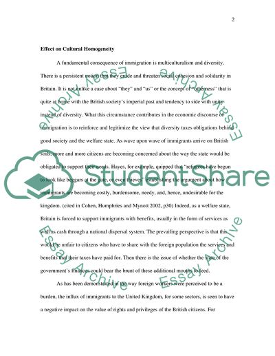 Evaluate the claim that migrants represent a threat to the UK economy