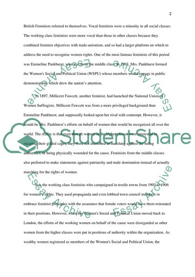 Class Privilege and British Feminism