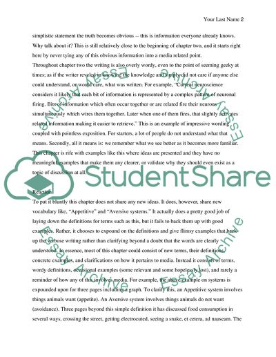 Critique about the reading