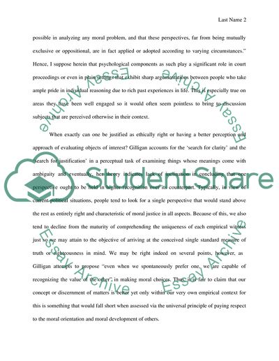 Feminist Ethics (CAROL GILLIGAN)