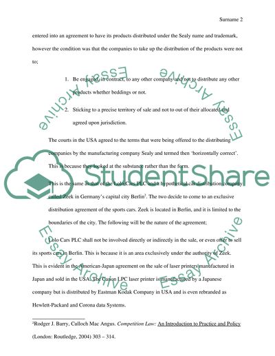 Analysis of Competition Law Cases