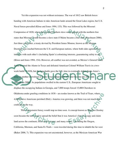 Early American History from 1790 to 1877