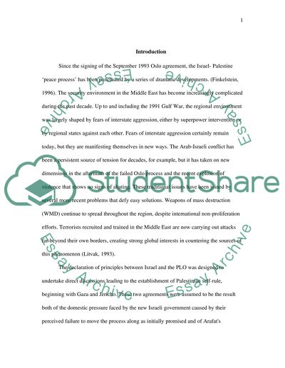 Oslo Agreement of 1993