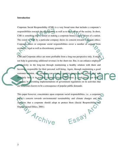 Corporate Social Responsibility and Ethics: Environmental Protection