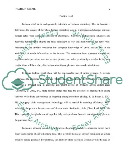 Fashion retail concepts of the future