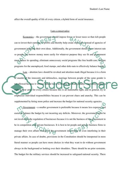 I am a liberal and I am a conservative