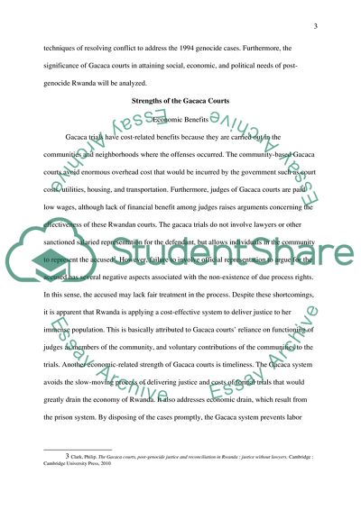 Rwandas Experimental Community-Based Gacaca Courts