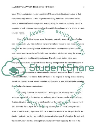 Perceptions Regarding Pregnancy and Maternity Leave