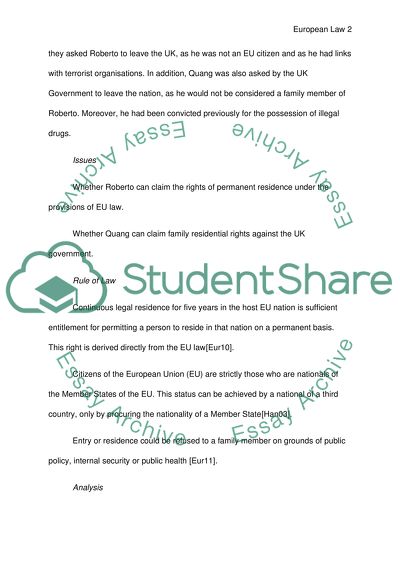 Analysis of European law