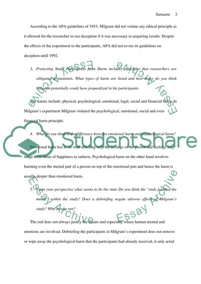 milgram experiment worksheet