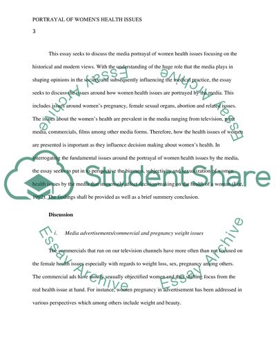 Portrayal of Womens Health