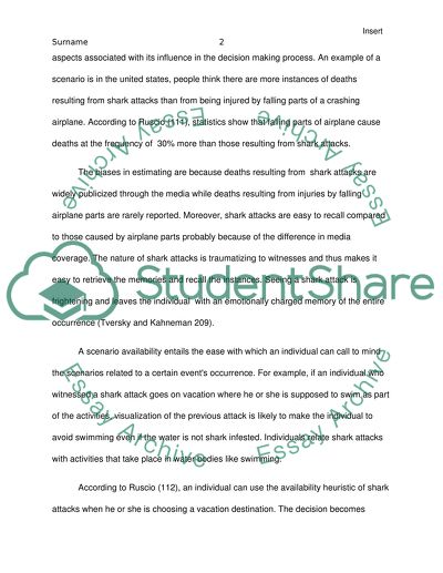 making a decision college essay