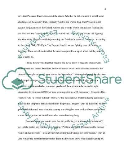 Problems With Democracy in the USA