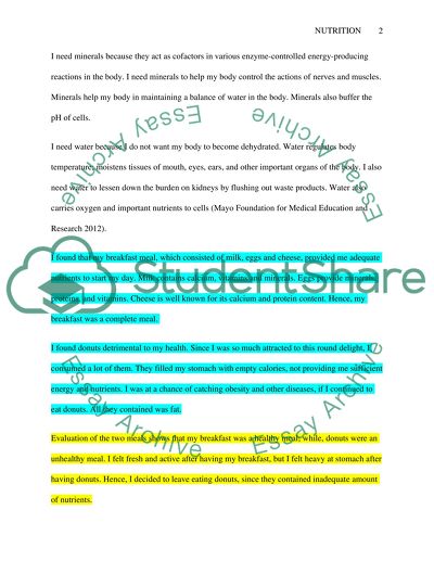 My Healthy and Balanced Diet