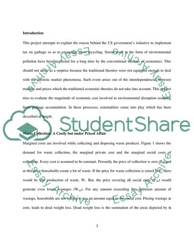 Implementing Tax on Garbage