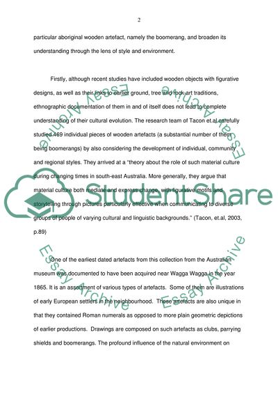 Aboriginal Wooden Artefact