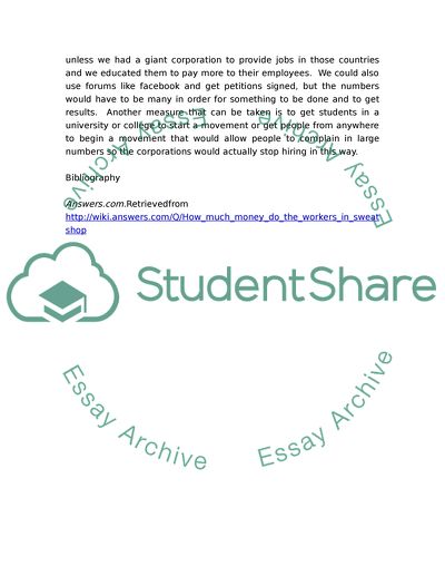 Harsh Conditions of Sweatshop Employees Work