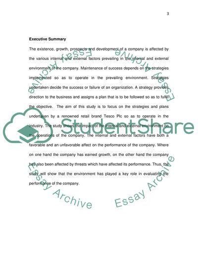 Analysis of the Companys External Business Environment