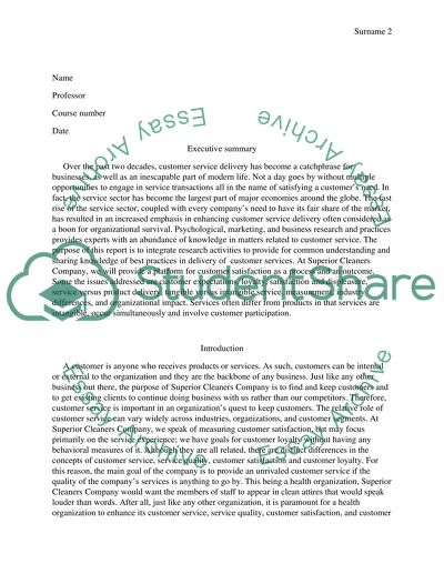 SUPERIOR CLEANERS COMPANY (letter)