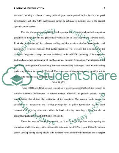 Regional Integration for and Against Articles