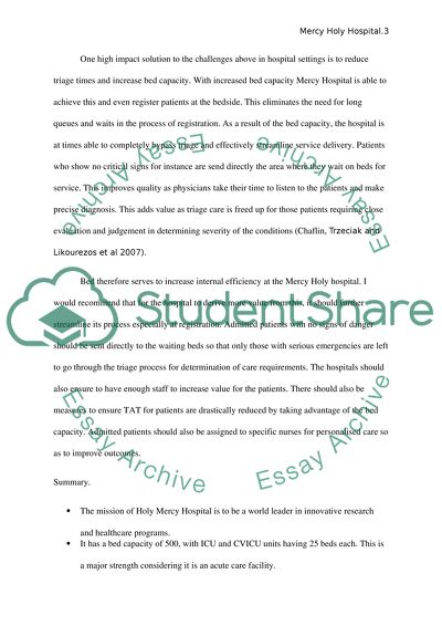 Organization of context in nursing